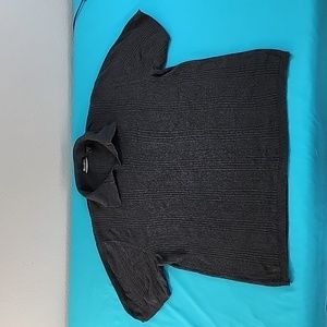 Brandini Gray Short Sleeve Pullover Sweater, Size XL